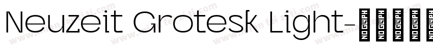 Neuzeit Grotesk Light字体转换